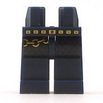 LEGO Legs, Dark Blue with Gold Belt and Chain