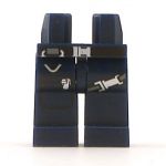 LEGO Legs, Dark Blue with Belts and Straps