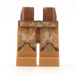 LEGO Legs, Orange and Brown Camouflage