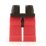 LEGO Legs, Red with Black Hips