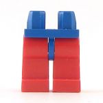 LEGO Legs, Red with Blue Hips