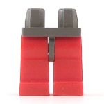 LEGO Legs, Red with Dark Gray Hips
