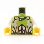 LEGO Torso, Lime with White Arms
