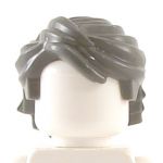 LEGO Hair, Swept Back and Tousled, Dark Bluish Gray