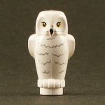 LEGO Owl, White with Gray Feather Lines