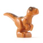 LEGO Dinosaur: Velociraptor (or PF Compsognathus), orange/brown