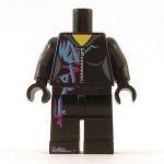 LEGO Female, Black with Magenta and Blue Design
