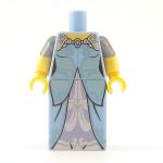 LEGO Female, Blue Dress with Silver Sleeves