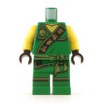 LEGO Green Keikogi with Black Hem and Bare Arms