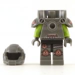 LEGO Armored Torso with Lime Green Arms, Armored Legs, Should Armor and Helmet WARFORGED