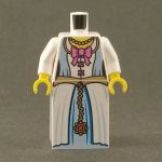 LEGO White and Blue Dress, Pink Bow
