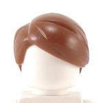 LEGO Hair, Combed Sideways and Down, Reddish Brown