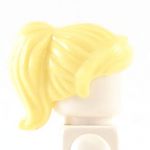 LEGO Hair, Female, Ponytail with Swept Fringe, Light Yellow