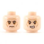 LEGO Head, Flesh, Sunken Eyes, Frown and Evil Smile