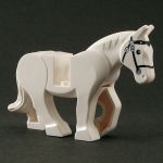 LEGO Riding Horse, white, v2