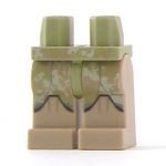 LEGO Legs, Tan and Green Camouflage
