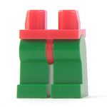 LEGO Legs, Green with Red Hips