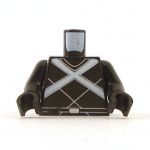 LEGO Torso, Black with White X and Belt