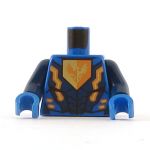 LEGO Torso, Dark Blue Armor with Orange and Gold Falcon on Shield