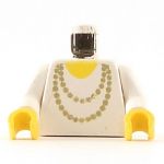 LEGO Torso, White Female with Gold Necklace