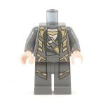 LEGO Dark Gray Jacket and Pants, Green Lapels and Gold Pattern