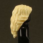 LEGO Hair, Female, Mid-length with Wavy Center Part, Light Yellow