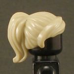 LEGO Hair, Female, Ponytail with Swept Fringe, Tan