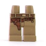 LEGO Legs, Dark Tan with Belt and Holster