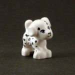 LEGO Dog, Puppy, White with Black Spots