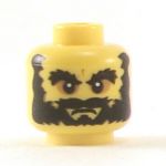 LEGO Head, Thick Bushy Beard and Eyebrows, Sunken Eyes