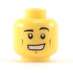 LEGO Head, Cheek Lines, Chin Dimple, Wide Grin