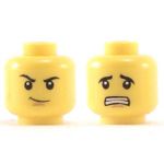 LEGO Head, Crooked Smile / Afraid