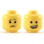 LEGO Head, Open Crooked Smile / Frown