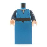 LEGO Azure Blue Robe/Dress with Dark Blue Arms