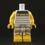 LEGO White Keikogi, Black and Gold Trim [CLONE]