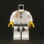 LEGO White Robe, Gray and Gold Trim, Loincloth [CLONE]