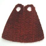 LEGO Custom Cape / Cloak, Deep Red with Heavy Woven Texture