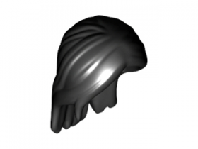 LEGO Hair, Female French Braid, Dark Bluish Gray [CLONE] [CLONE]
