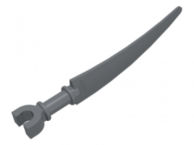 LEGO Sword, Scythe Blade with Clip Pommel