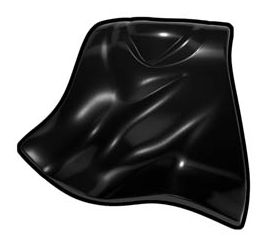 LEGO Cape, Molded Rubber, Black