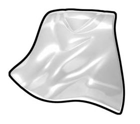 LEGO Cape, Molded Rubber, White