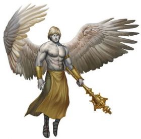 LEGO Angel: Astral Deva, Male, Gold Wings (5e)