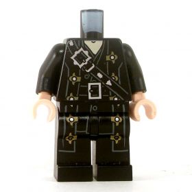 LEGO Black Overcoat with Gold Buttons