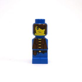LEGO Halfling, Blue Pants, Brown Vest, Hair Over One Eye