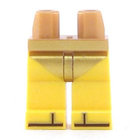 LEGO Legs, Bare with Gold Shorts/Underwear, Sandals