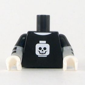 LEGO Torso, Black Shirt with Skull