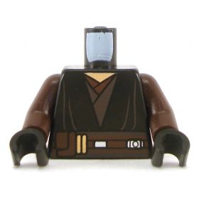 LEGO Torso, Black and Brown Layered Shirts and Belt [CLONE]