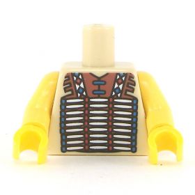 LEGO Torso, Tribal Vest with Bare Arms