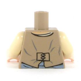 LEGO Torso, Dark Tan Vest over Tan Shirt