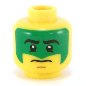 LEGO Head, Green Face Paint